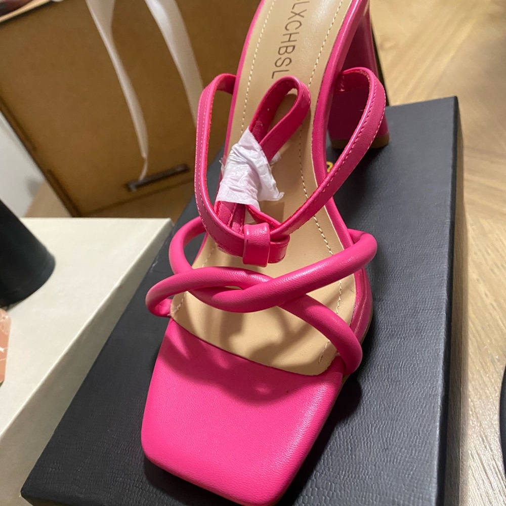 Pink Strappy Women's Sandals